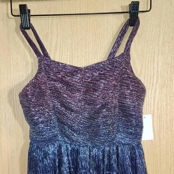 Zhenzi Kids Dress in Purple and Blue - Picture 3 of 7